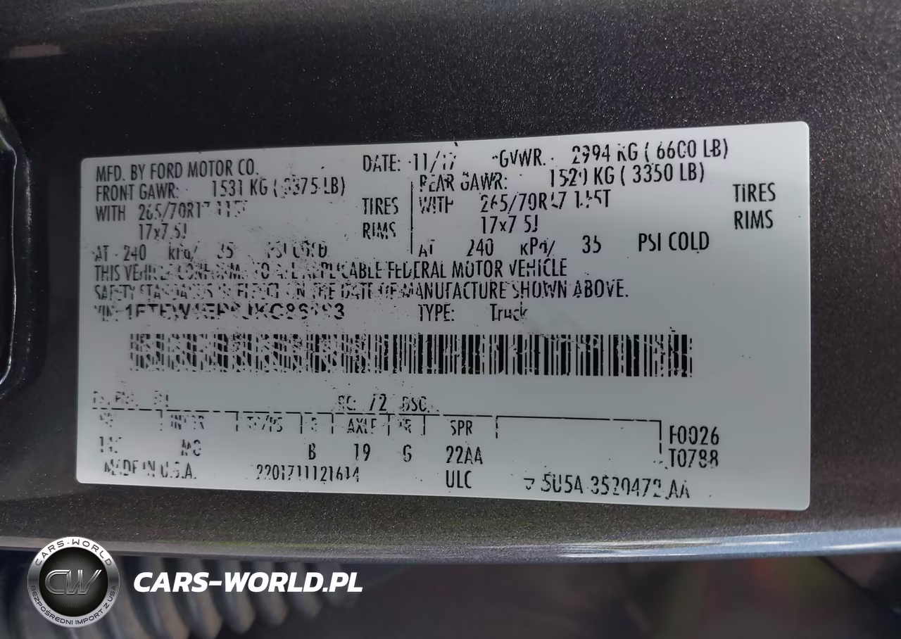 2018 Ford F-150 Xlt VIN:1FTEW1EP6JKC86183 - 9