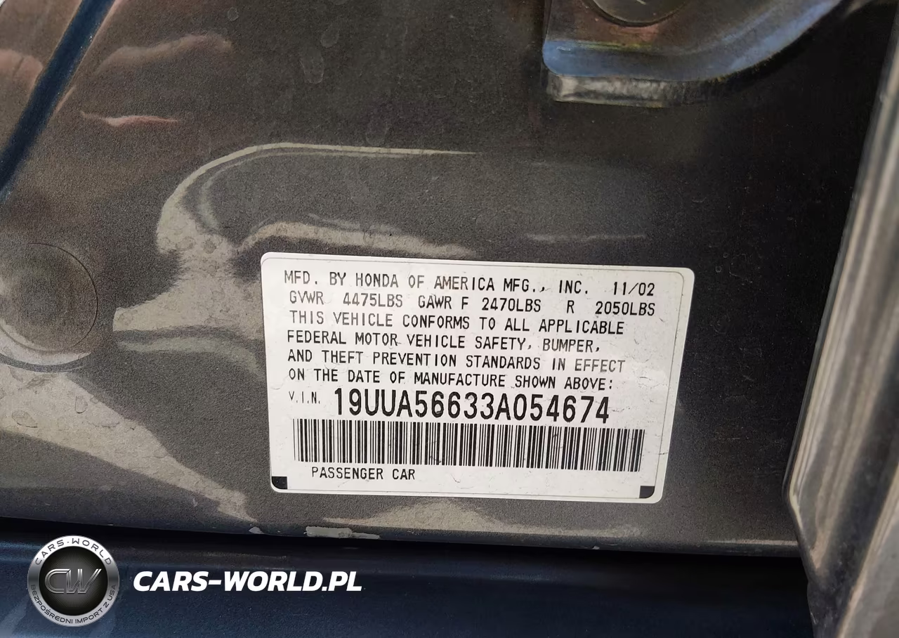 2003 Acura Tl 3.2 VIN:19UUA56633A054674 - 9