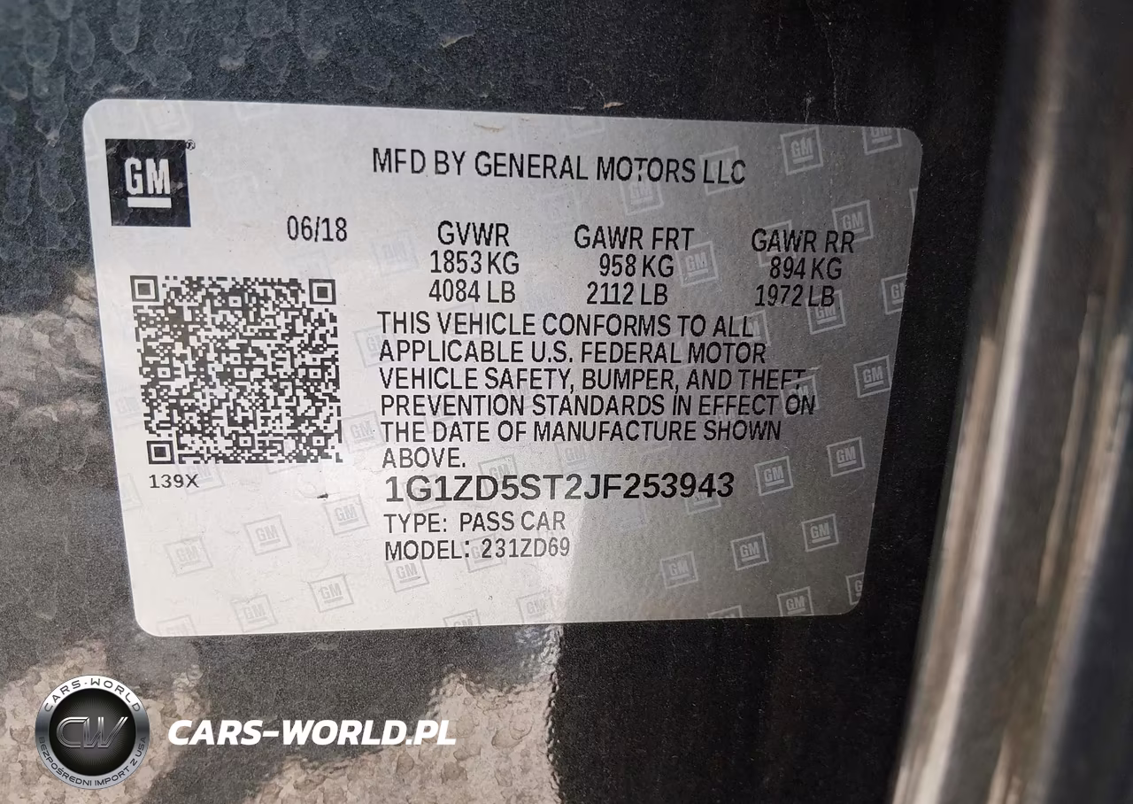 2018 Chevrolet Malibu Lt VIN:1G1ZD5ST2JF253943 - 9