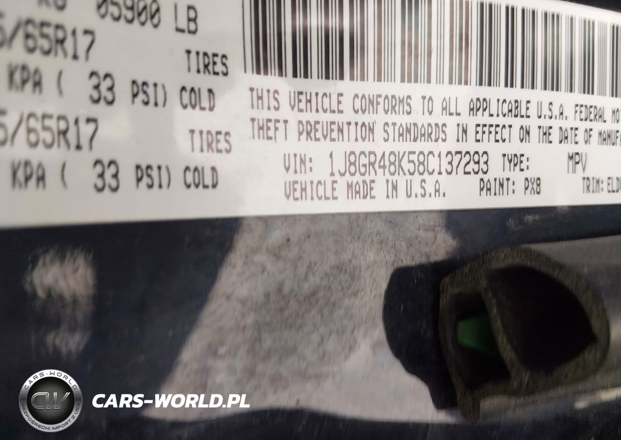 2008 Jeep Grand Cherokee Laredo VIN:1J8GR48K58C137293 - 9