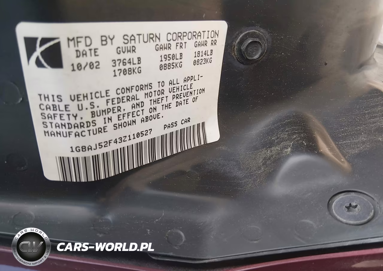 2003 Saturn Ion 2 VIN:1G8AJ52F43Z110527 - 9