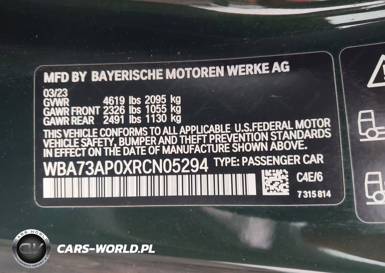 2024 BMW 430I xDrive VIN:WBA73AP0XRCN05294 - 9