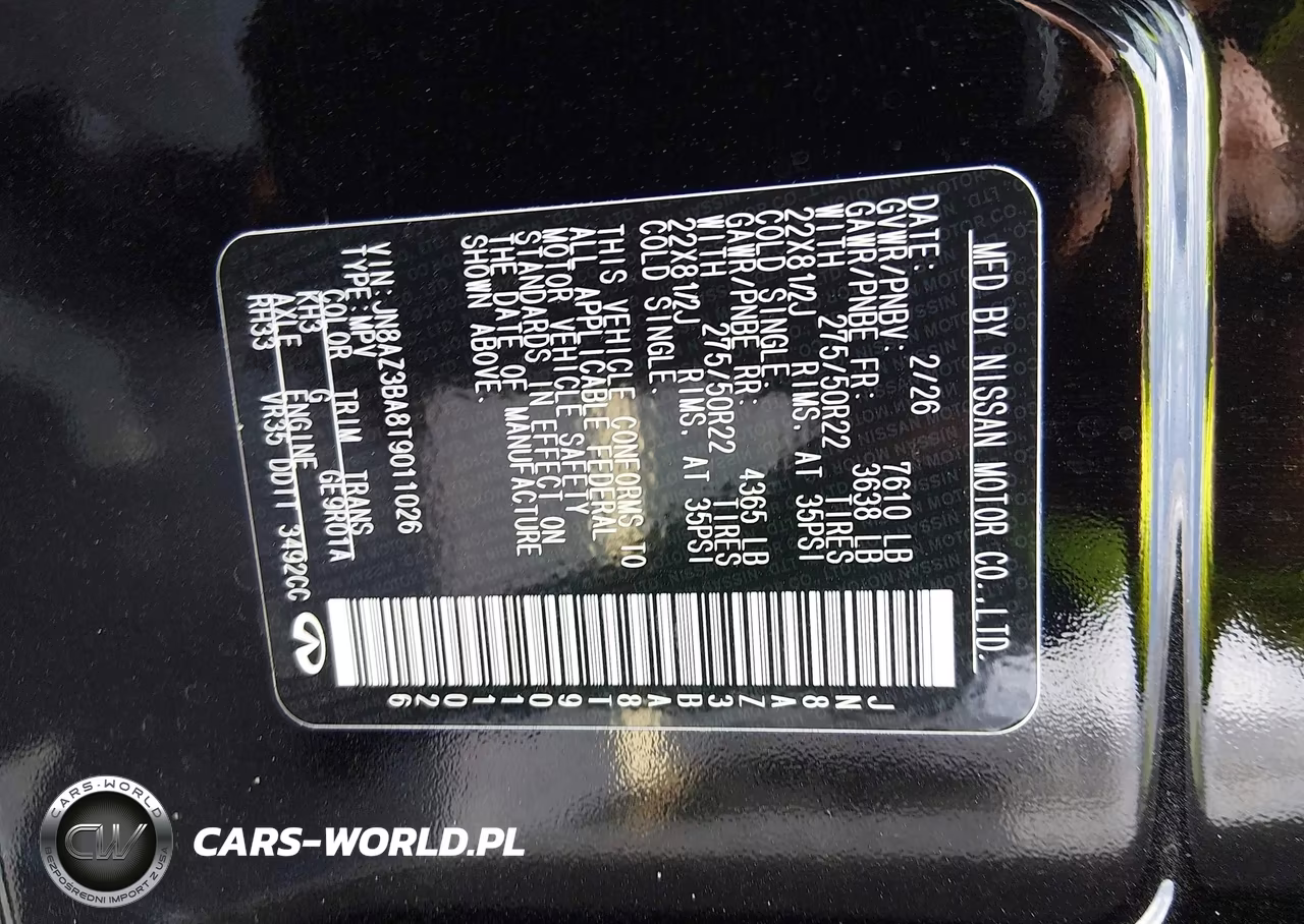 2026 Infiniti Qx80 Luxe VIN:JN8AZ3BA8T9011026 - 9