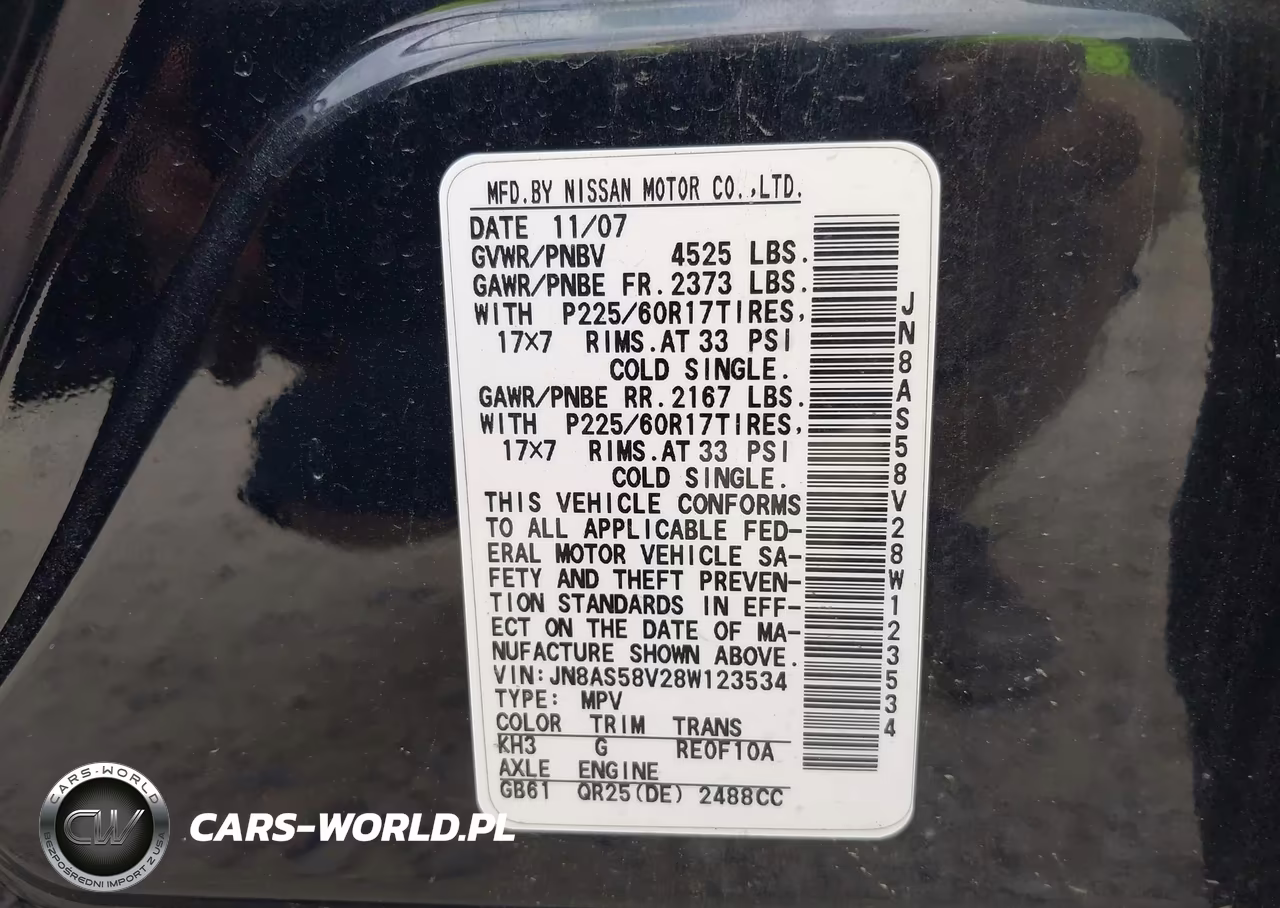 2008 Nissan Rogue Sl VIN:JN8AS58V28W123534 - 9