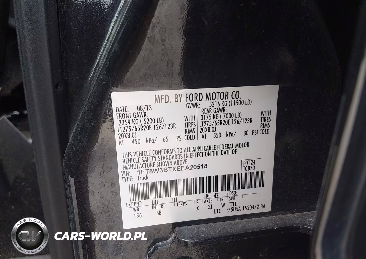 2014 Ford F-350 Lariat VIN:1FT8W3BTXEEA20518 - 9