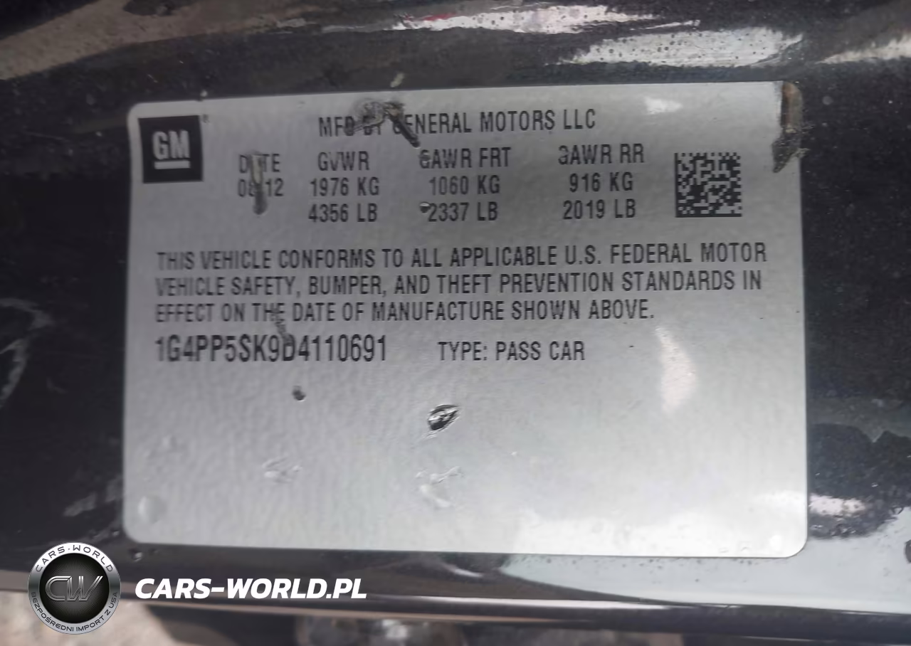 2013 Buick Verano VIN:1G4PP5SK9D4110691 - 9