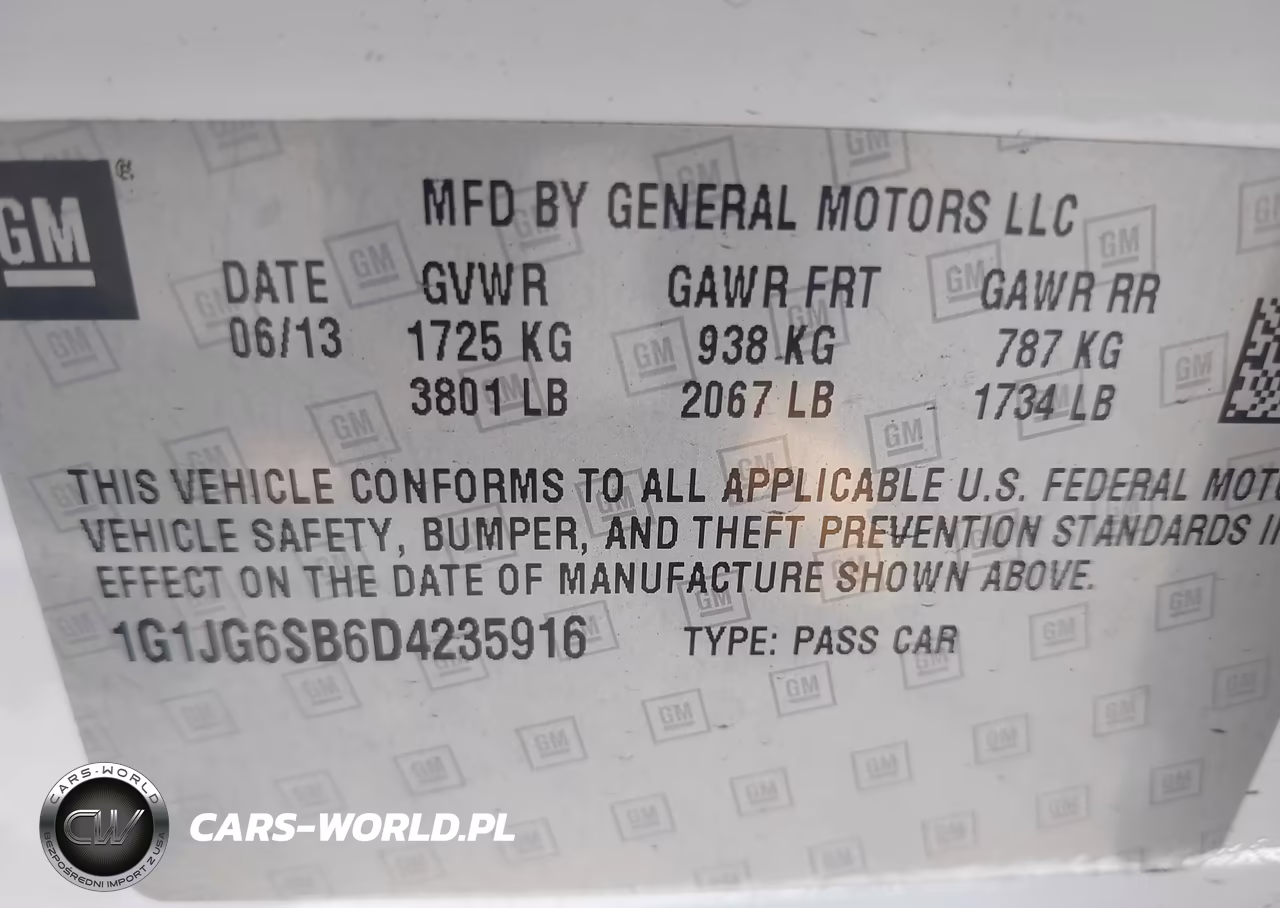 2013 Chevrolet Sonic Rs Auto VIN:1G1JG6SB6D4235916 - 9
