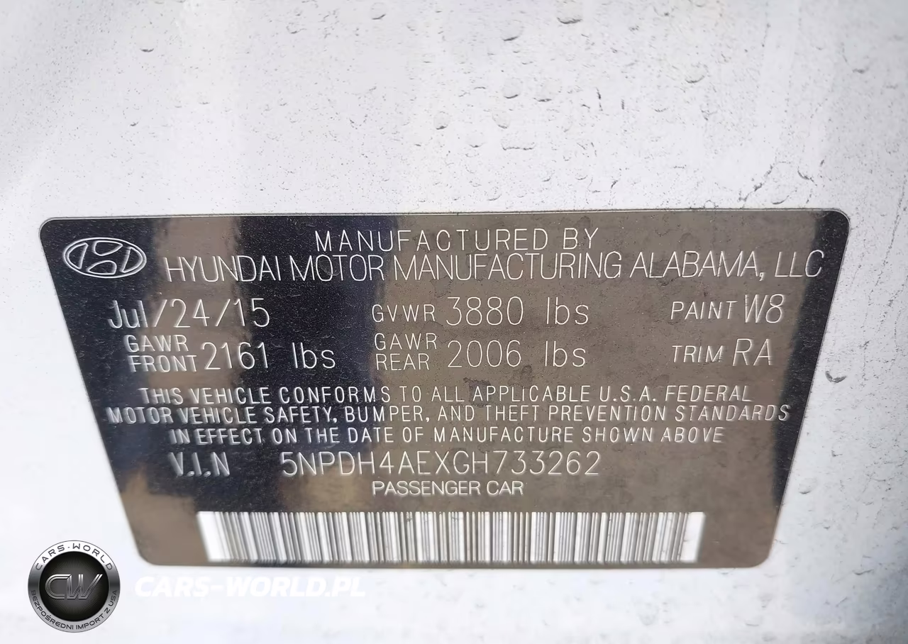 2016 Hyundai Elantra Se VIN:5NPDH4AEXGH733262 - 9
