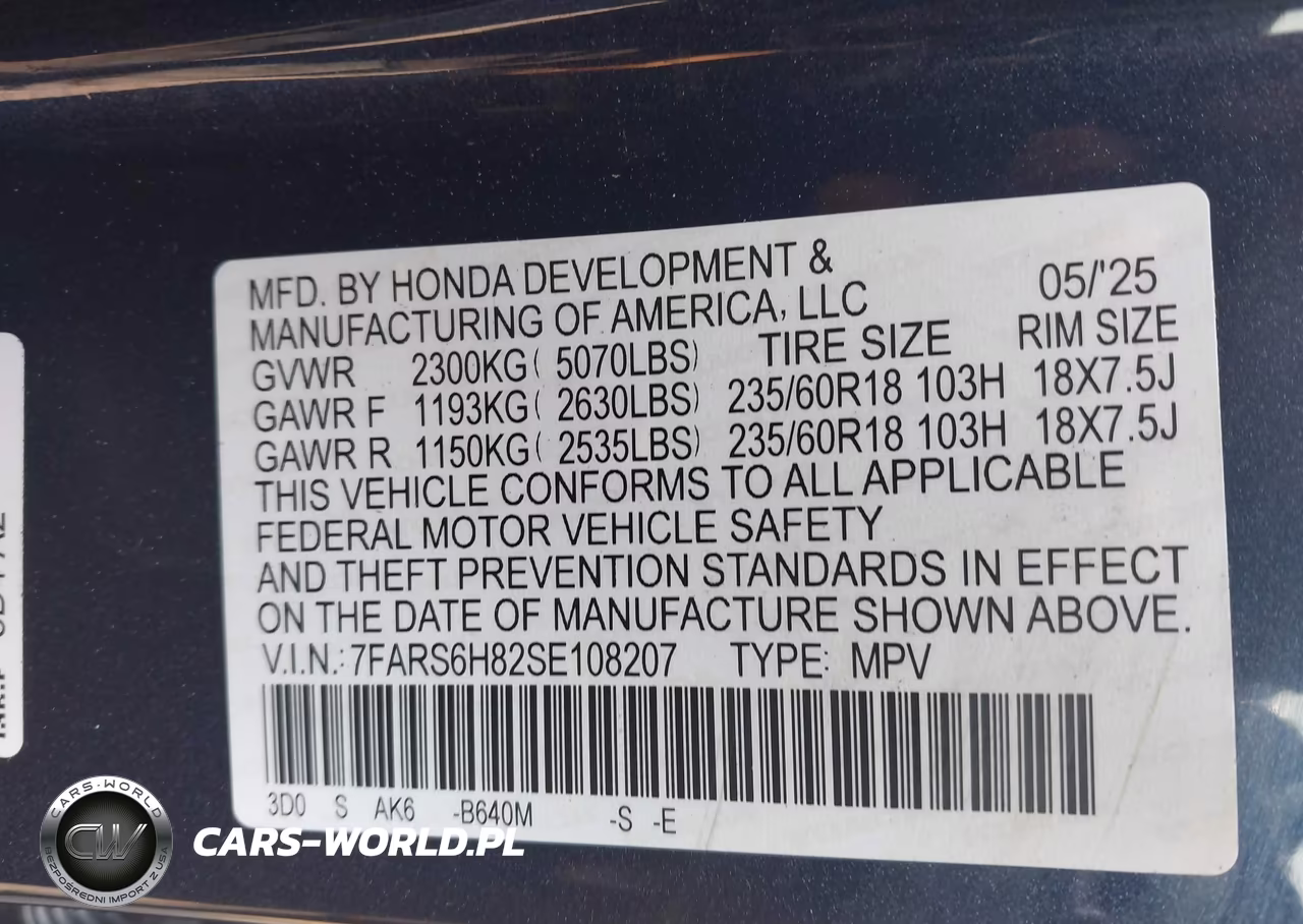2025 Honda Cr-V Hybrid Sport-L VIN:7FARS6H82SE108207 - 9