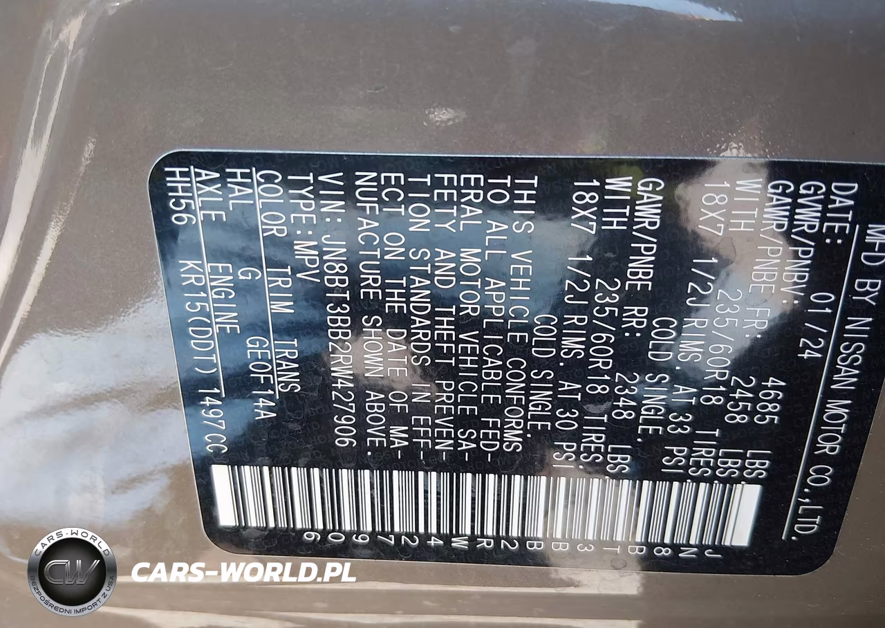 2024 Nissan Rogue Sv Intelligent Awd VIN:JN8BT3BB2RW427906 - 9