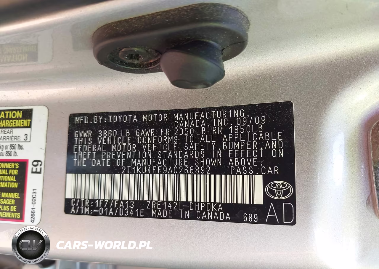 2010 Toyota Matrix VIN:2T1KU4EE9AC266892 - 9