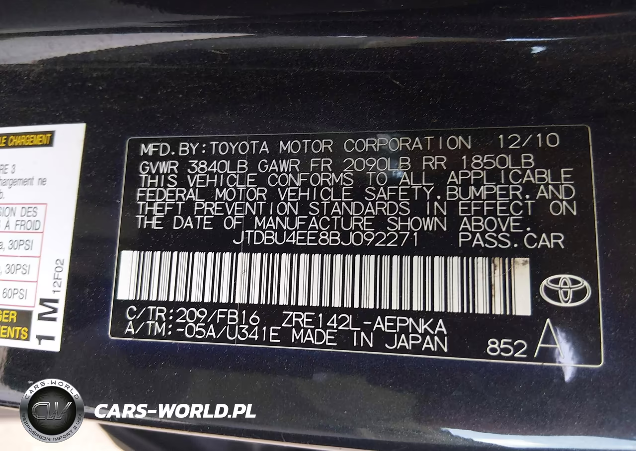 2011 Toyota Corolla Le VIN:JTDBU4EE8BJ092271 - 9