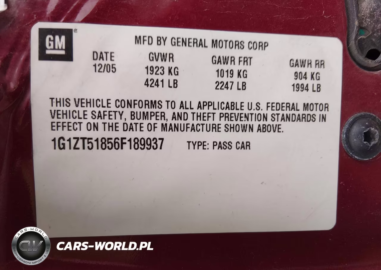 2006 Chevrolet Malibu Lt VIN:1G1ZT51856F189937 - 9