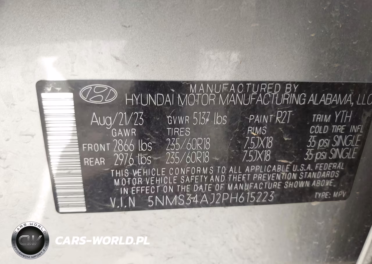 2023 Hyundai Santa Fe Sel VIN:5NMS34AJ2PH615223 - 9