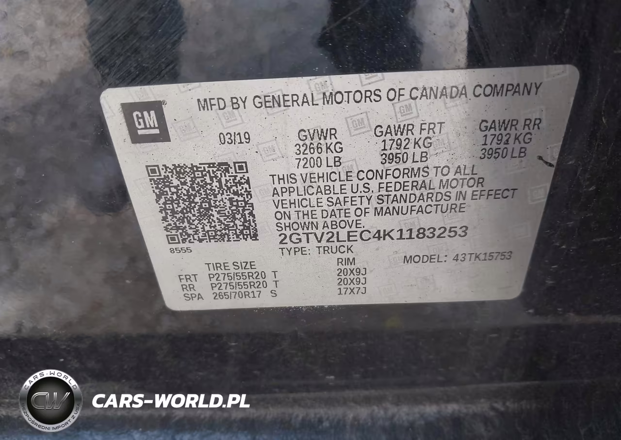2019 GMC Sierra 1500 Limited VIN:2GTV2LEC4K1183253 - 9