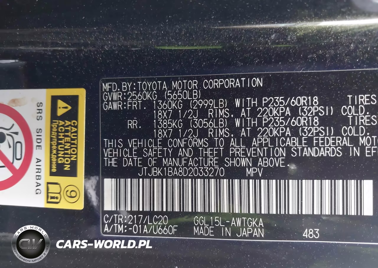 2013 Lexus Rx 350 VIN:JTJBK1BA8D2033270 - 9