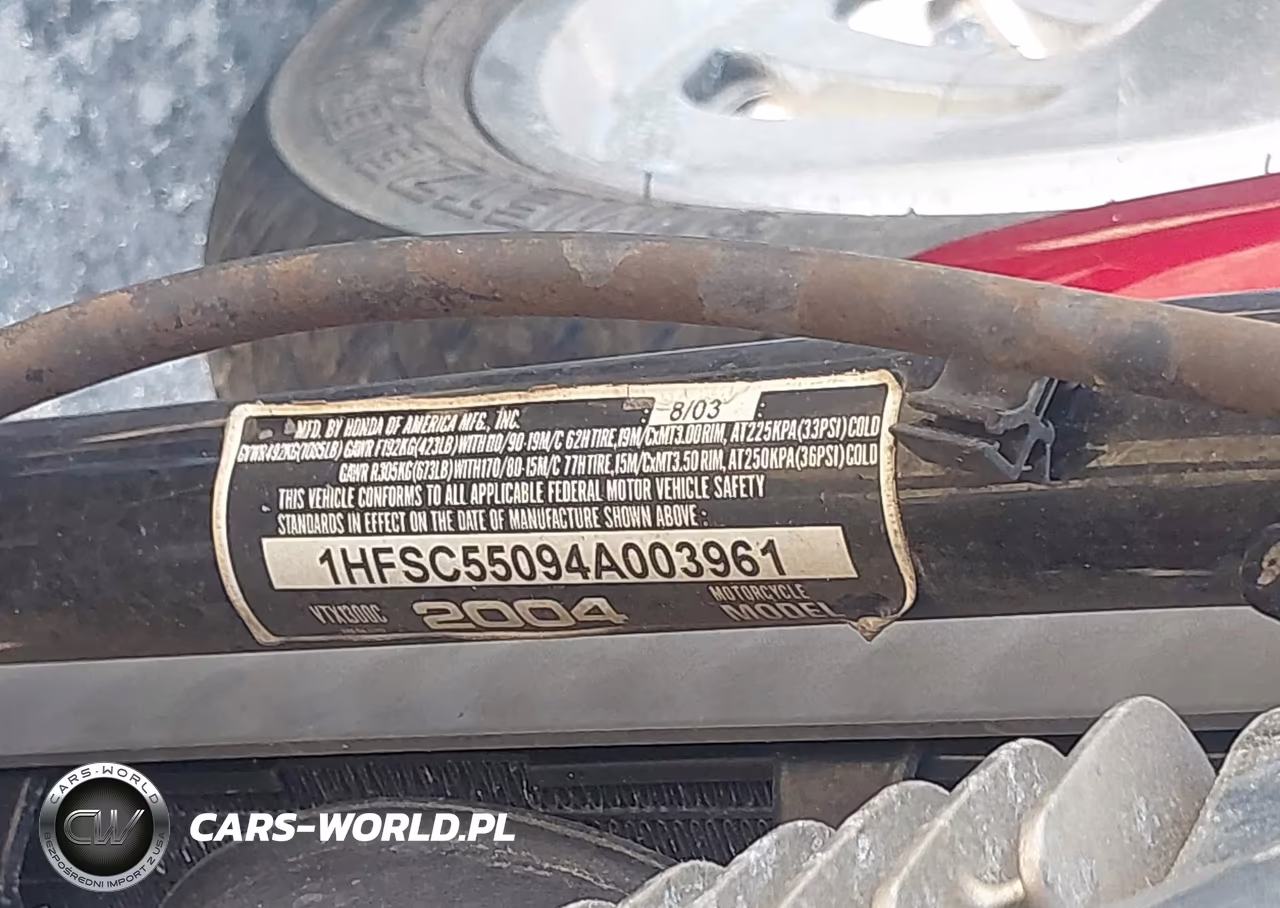 2004 Honda Vtx1300 C VIN:1HFSC55094A003961 - 10