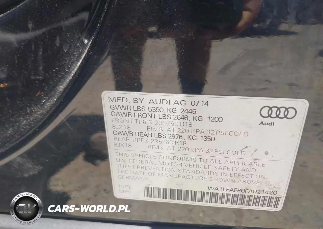 2015 Audi Q5 2.0T Premium VIN:WA1LFAFP0FA021420 - 9