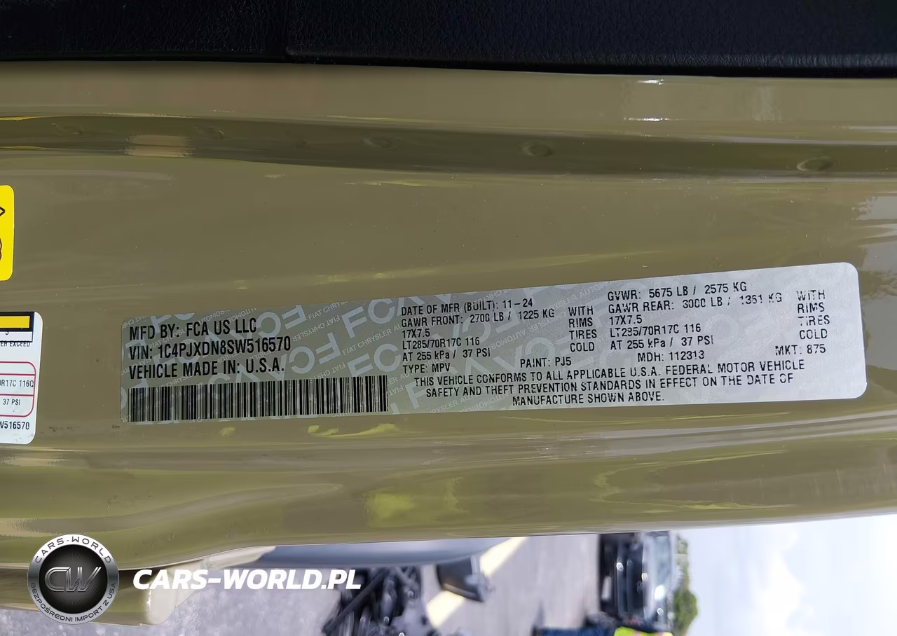 2025 Jeep Wrangler 4-Door Willys 4X4 VIN:1C4PJXDN8SW516570 - 9