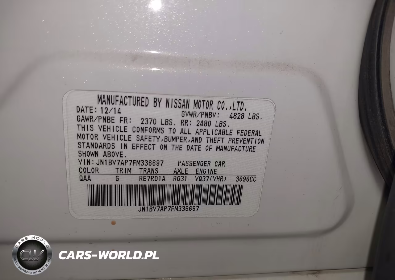 2015 Infiniti Q50 Premium VIN:JN1BV7AP7FM336697 - 9