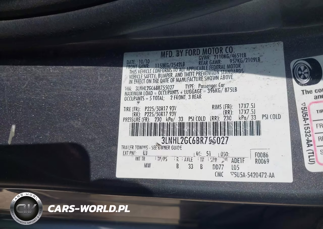 2011 Lincoln Mkz VIN:3LNHL2GC6BR755027 - 9