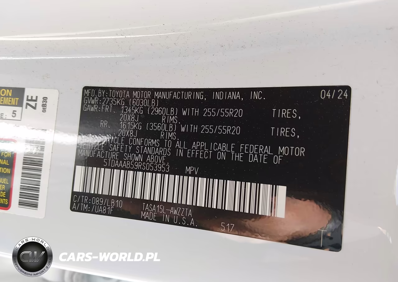 2024 Toyota Grand Highlander Platinum VIN:5TDAAAB59RS053953 - 9