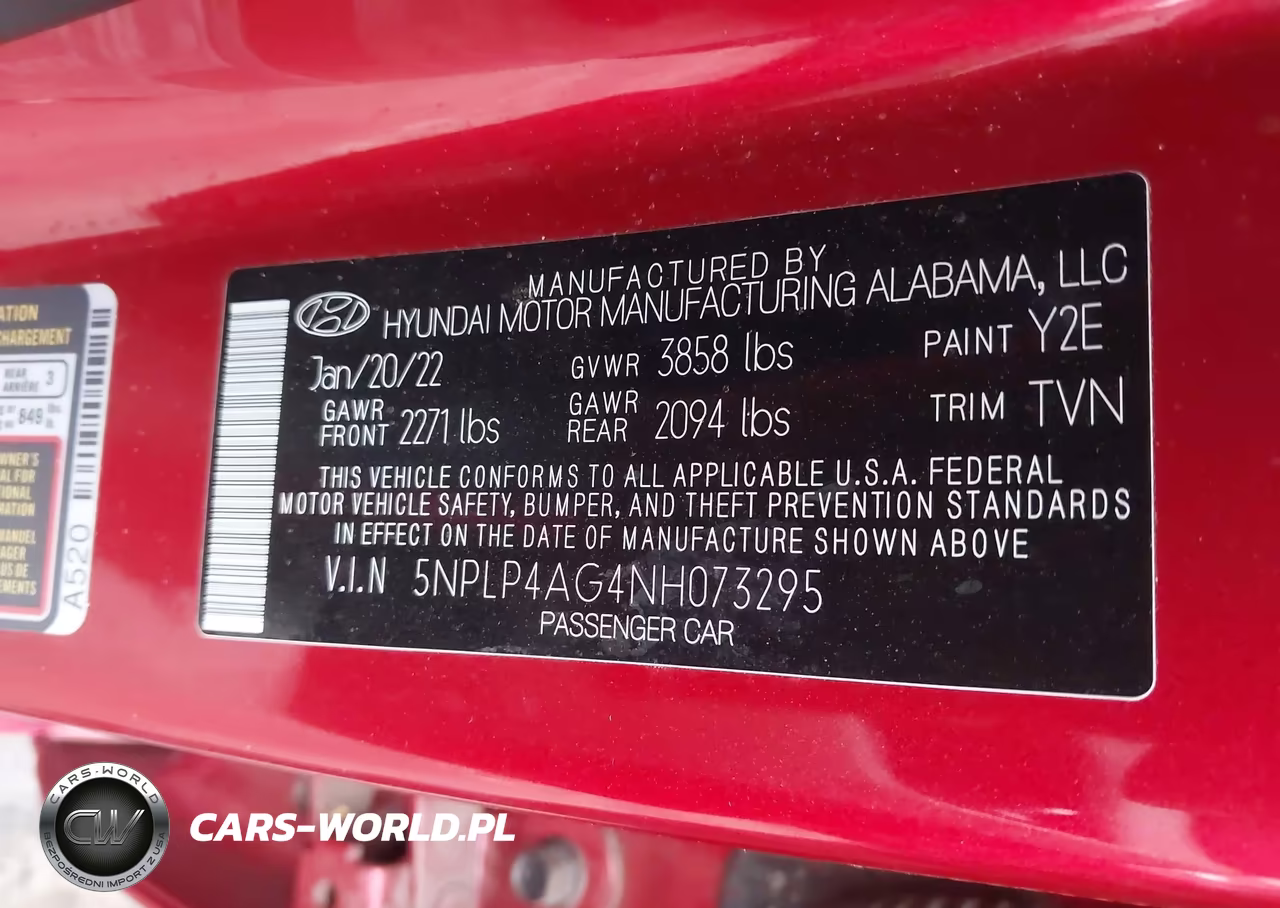 2022 Hyundai Elantra Limited VIN:5NPLP4AG4NH073295 - 9