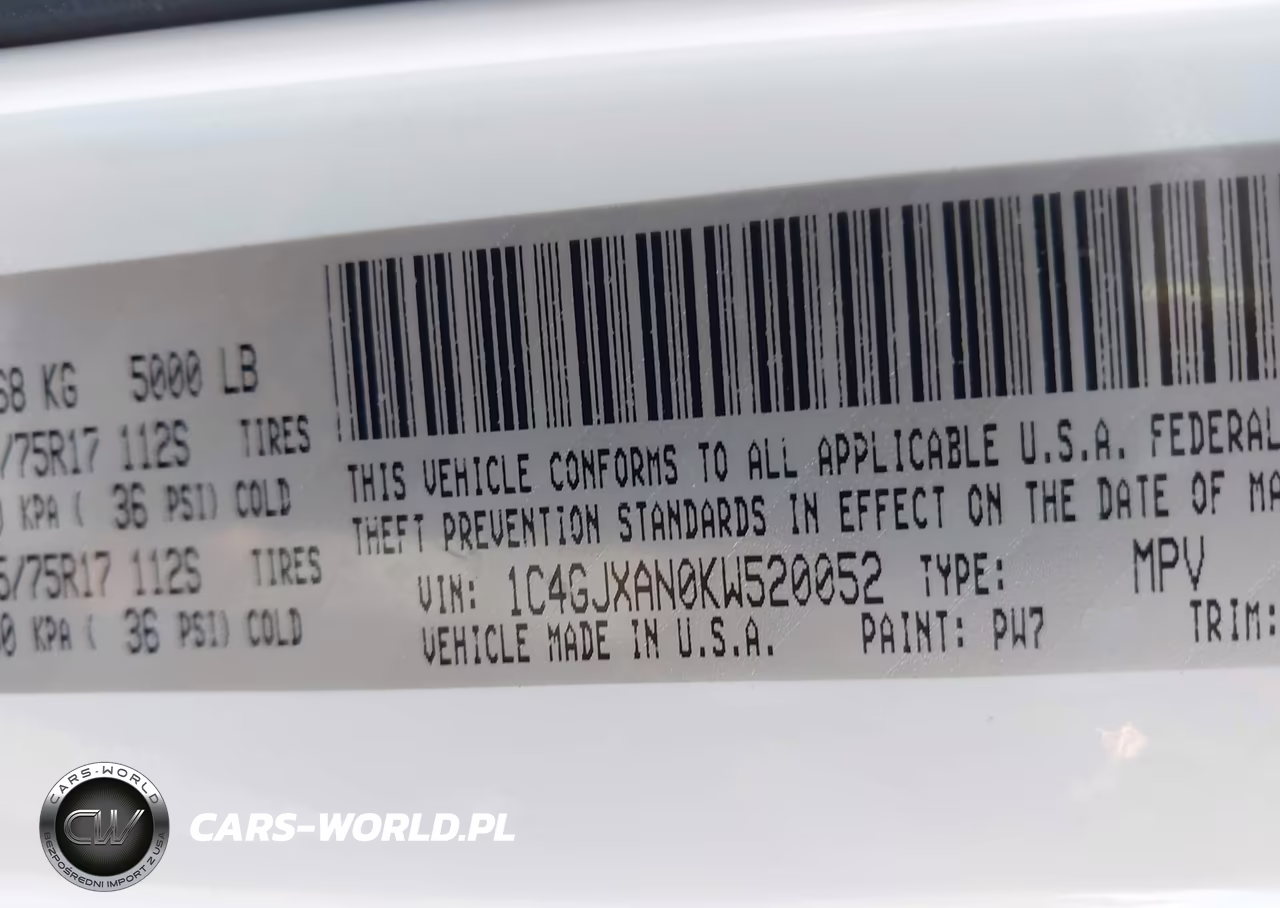 2019 Jeep Wrangler Sport 4X4 VIN:1C4GJXAN0KW520052 - 9