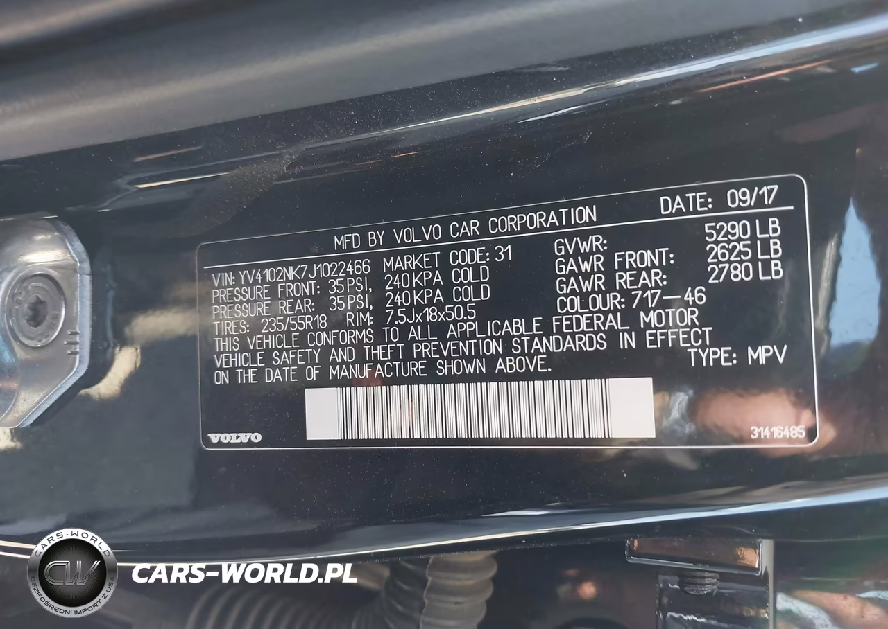 2018 Volvo V90 Cross Country T5 VIN:YV4102NK7J1022466 - 9