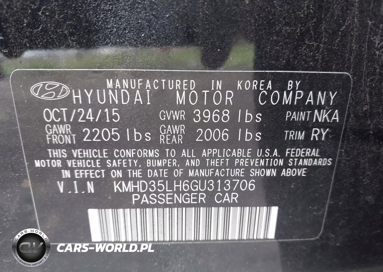 2016 Hyundai Elantra Gt VIN:KMHD35LH6GU313706 - 9