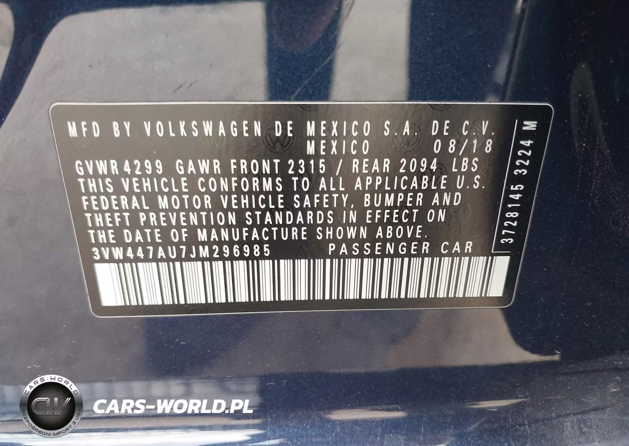 2018 Volkswagen Golf Gti 2.0T Autobahn-2.0T S-2.0T Se VIN:3VW447AU7JM296985 - 9