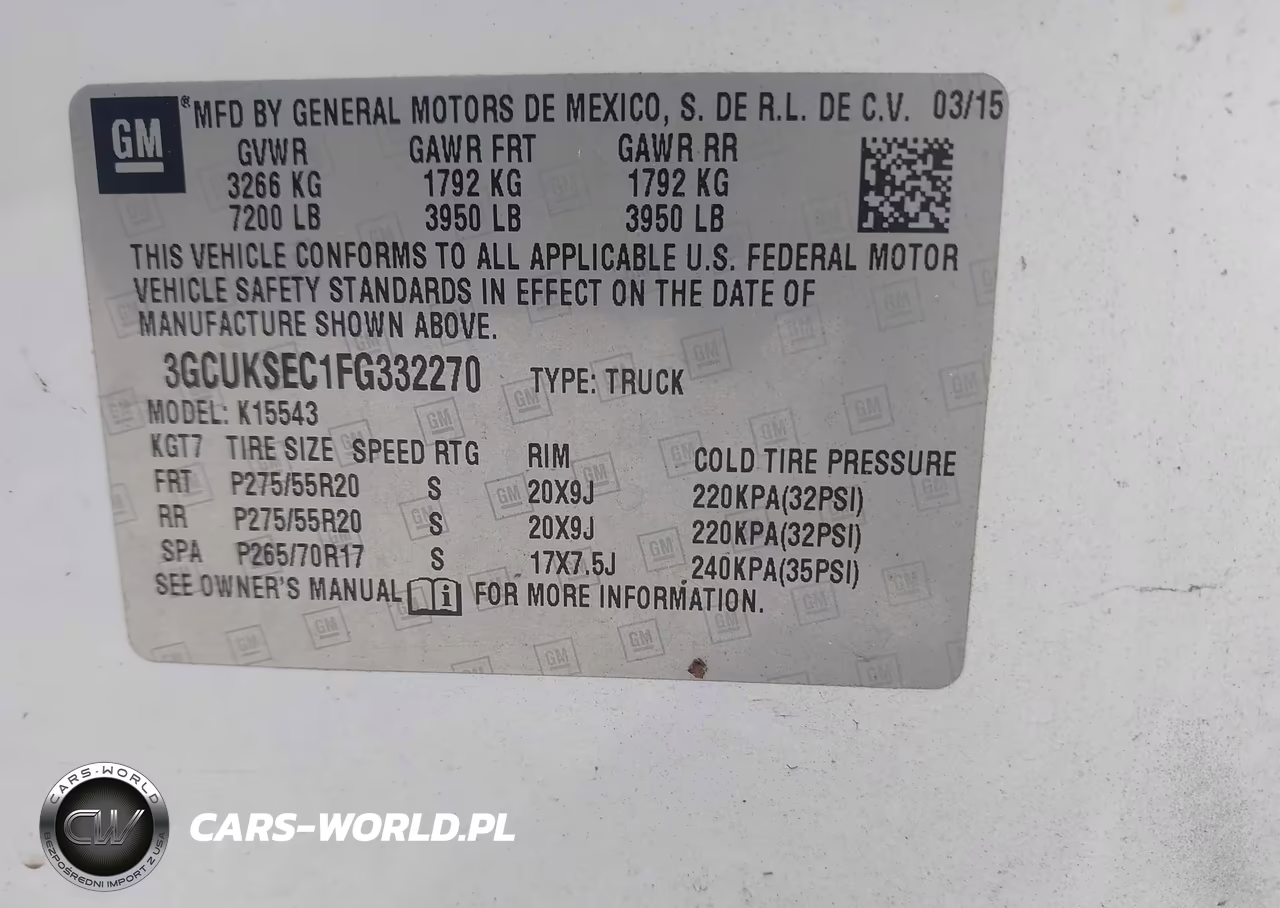 2015 Chevrolet Silverado 1500 Ltz VIN:3GCUKSEC1FG332270 - 9