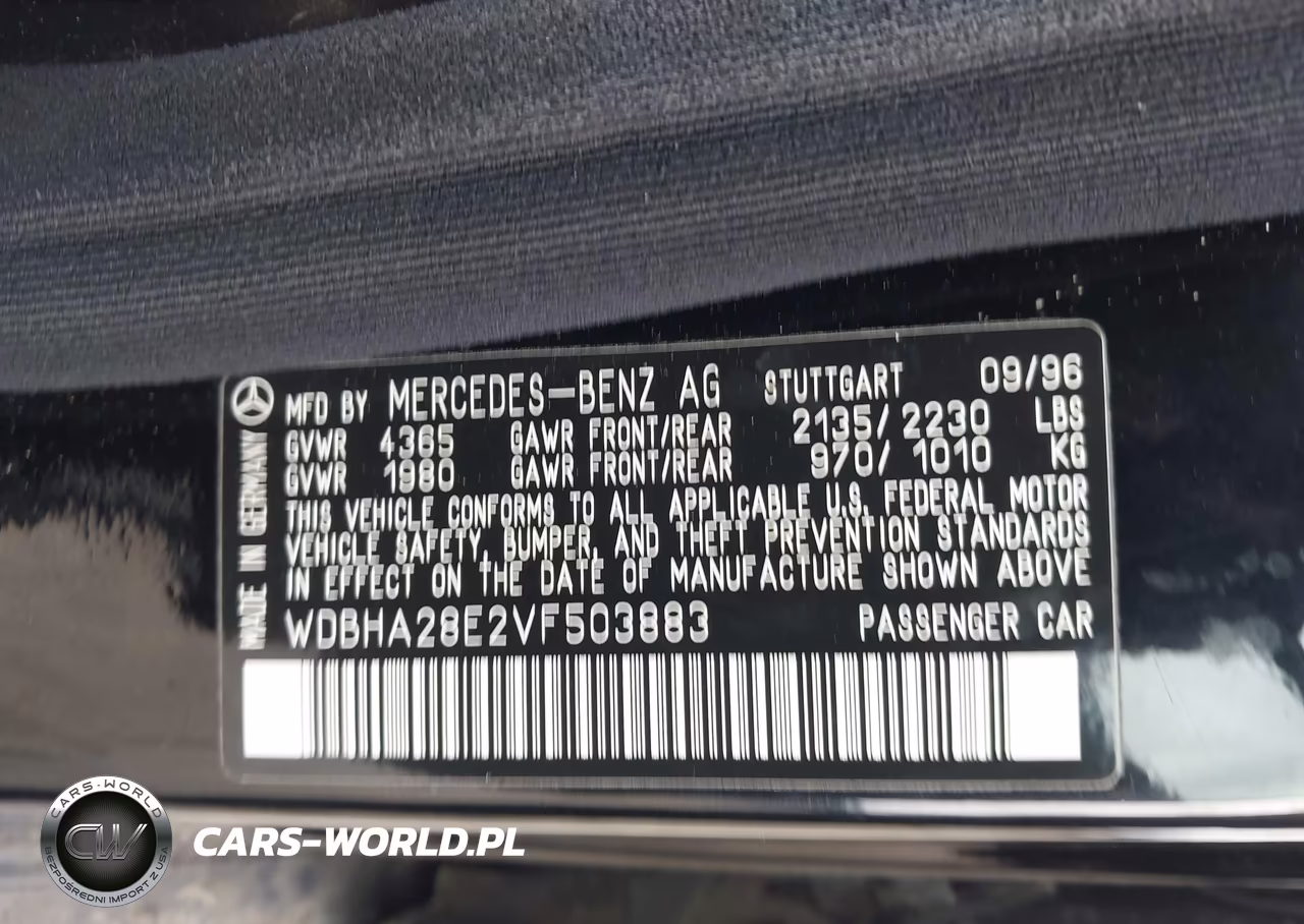 1997 Mercedes-Benz C 280 VIN:WDBHA28E2VF503883 - 9