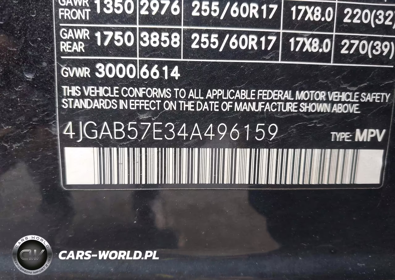 2004 Mercedes-Benz Ml 350 4Matic VIN:4JGAB57E34A496159 - 9