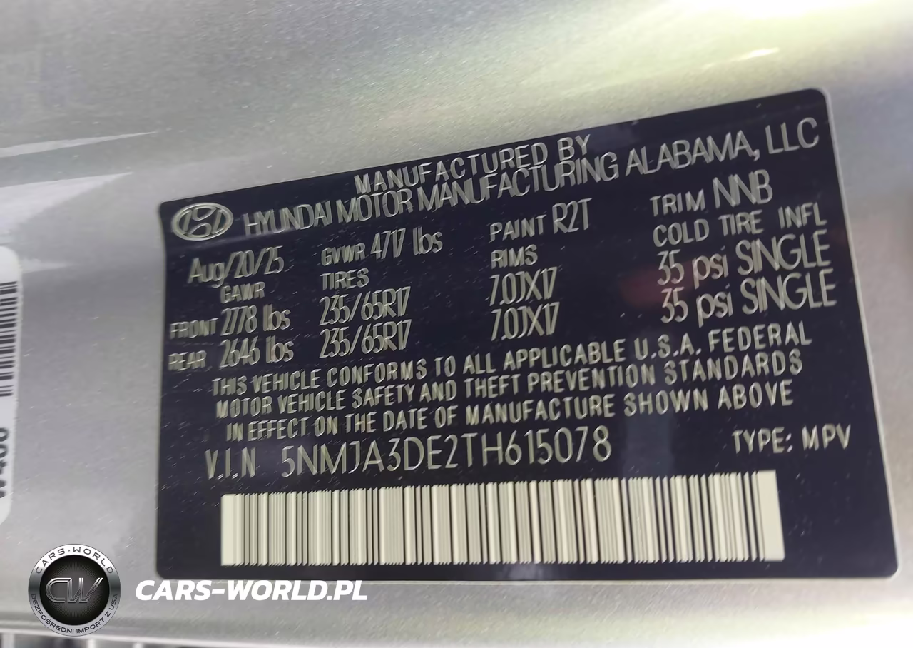 2026 Hyundai Tucson Se VIN:5NMJA3DE2TH615078 - 9