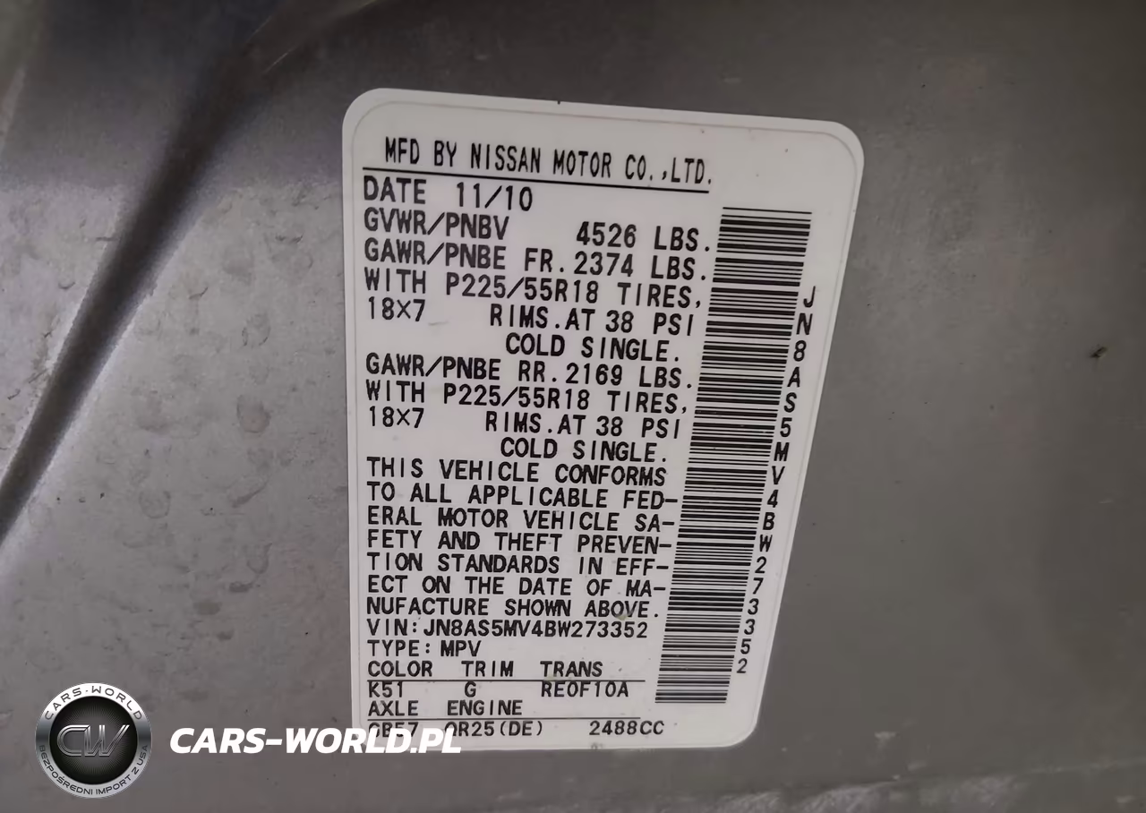 2011 Nissan Rogue Sv VIN:JN8AS5MV4BW273352 - 9