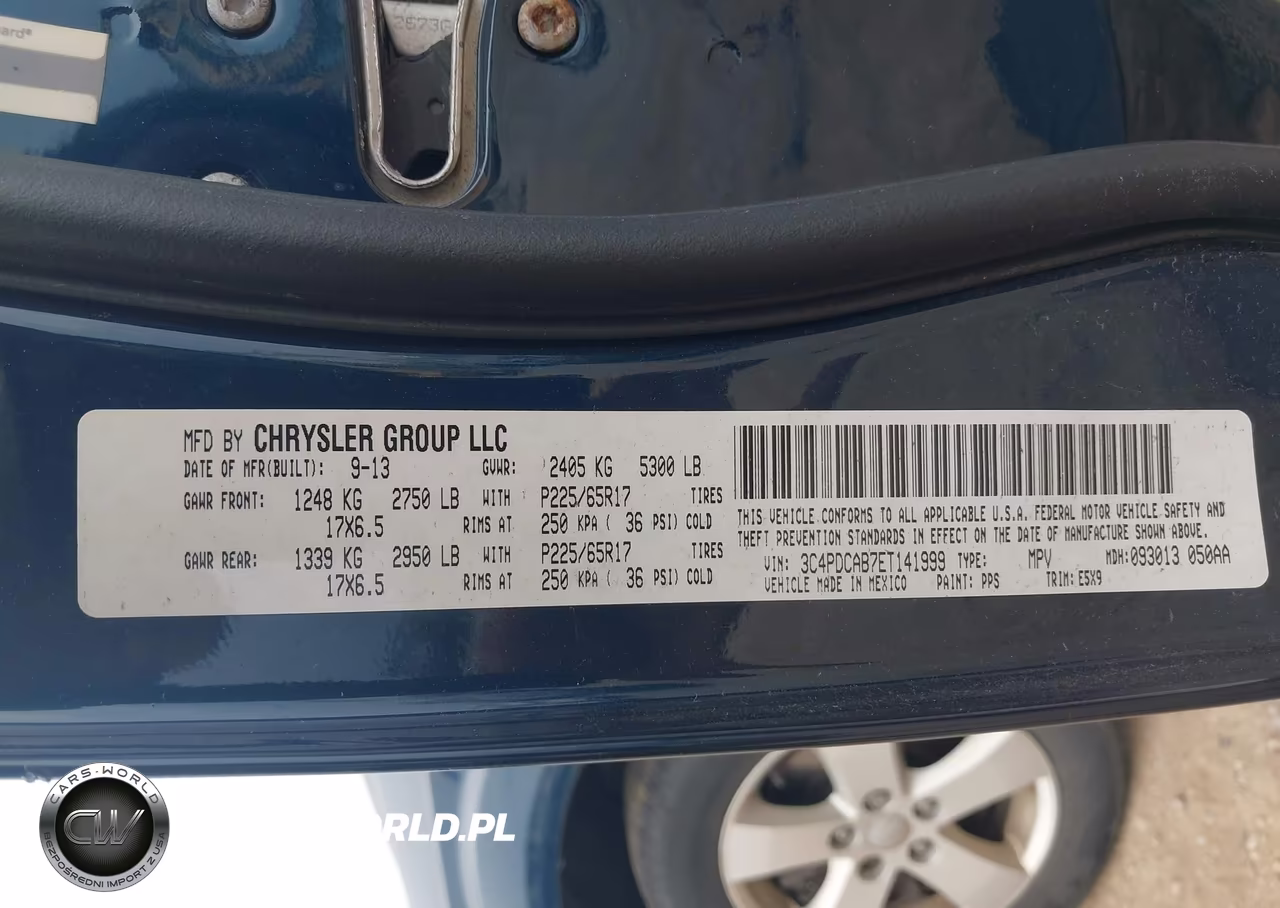 2014 Dodge Journey Se VIN:3C4PDCAB7ET141999 - 9