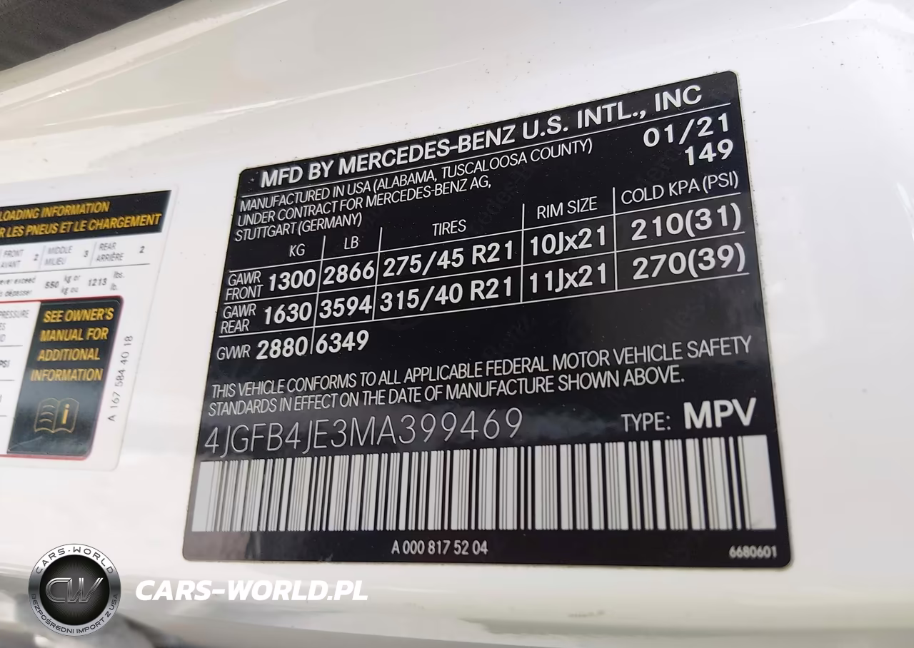 2021 Mercedes-Benz Gle 350 VIN:4JGFB4JE3MA399469 - 9