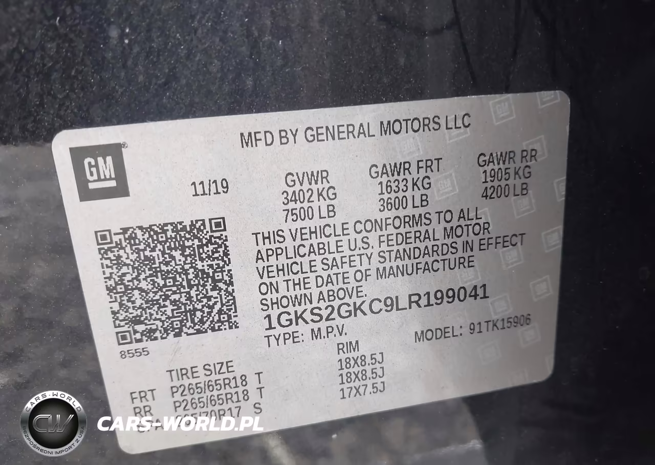 2020 GMC Yukon Xl 4Wd Slt VIN:1GKS2GKC9LR199041 - 9