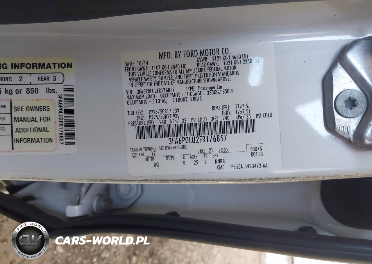 2015 Ford Fusion Hybrid Se VIN:3FA6P0LU2FR176857 - 9