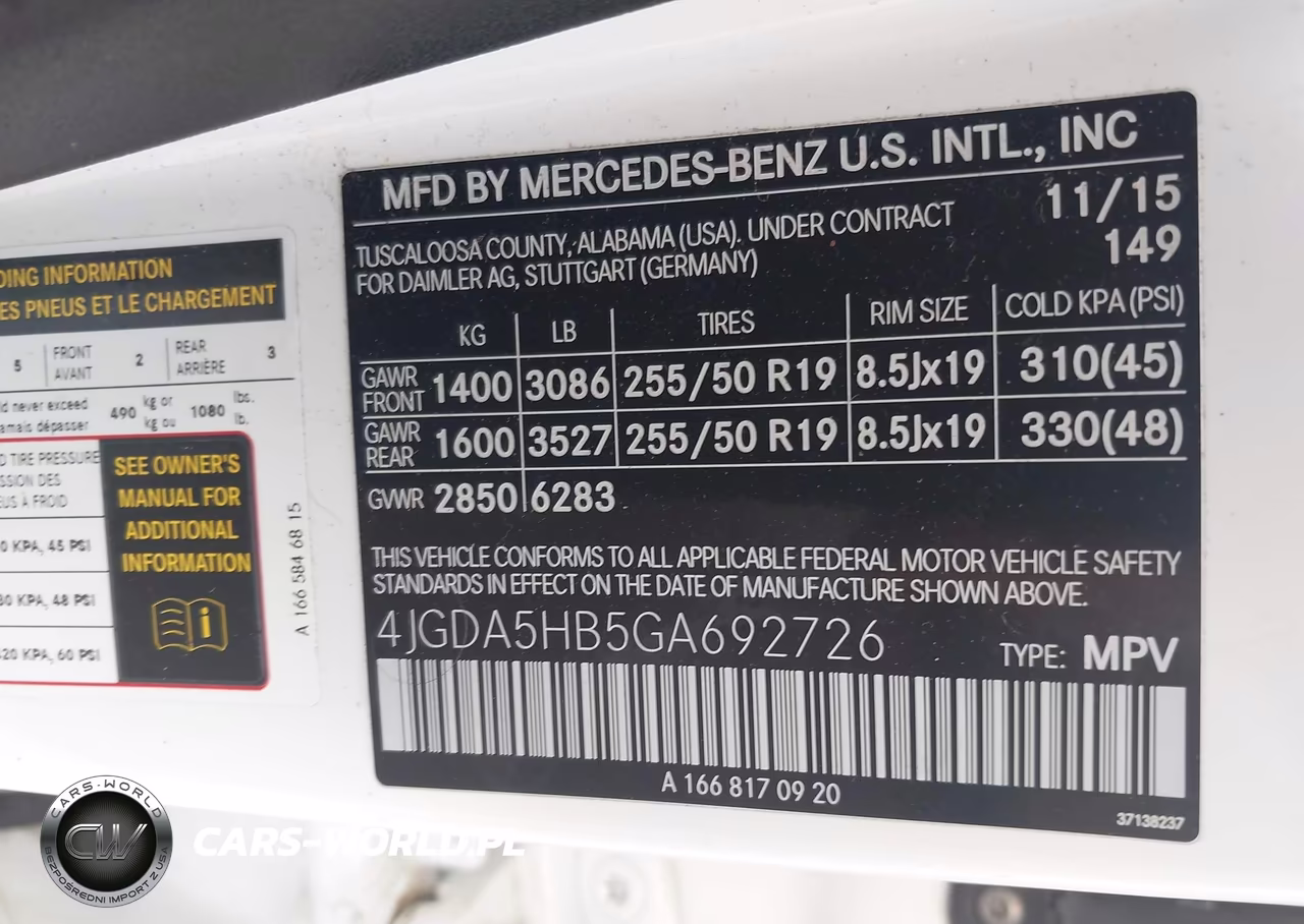 2016 Mercedes-Benz Gle 350 4Matic VIN:4JGDA5HB5GA692726 - 9