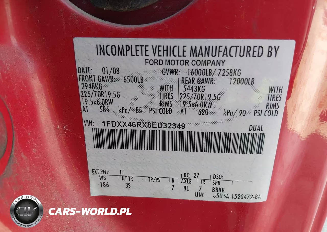 2008 Ford Super Duty F-450 Drw Lariat-Xl-Xlt VIN:1FDXX46RX8ED32349 - 9