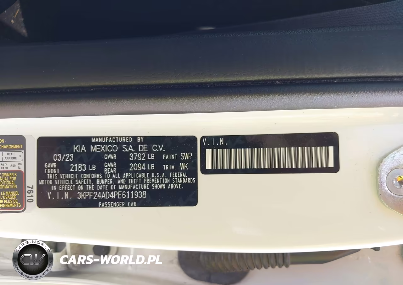 2023 Kia Forte Lxs VIN:3KPF24AD4PE611938 - 9