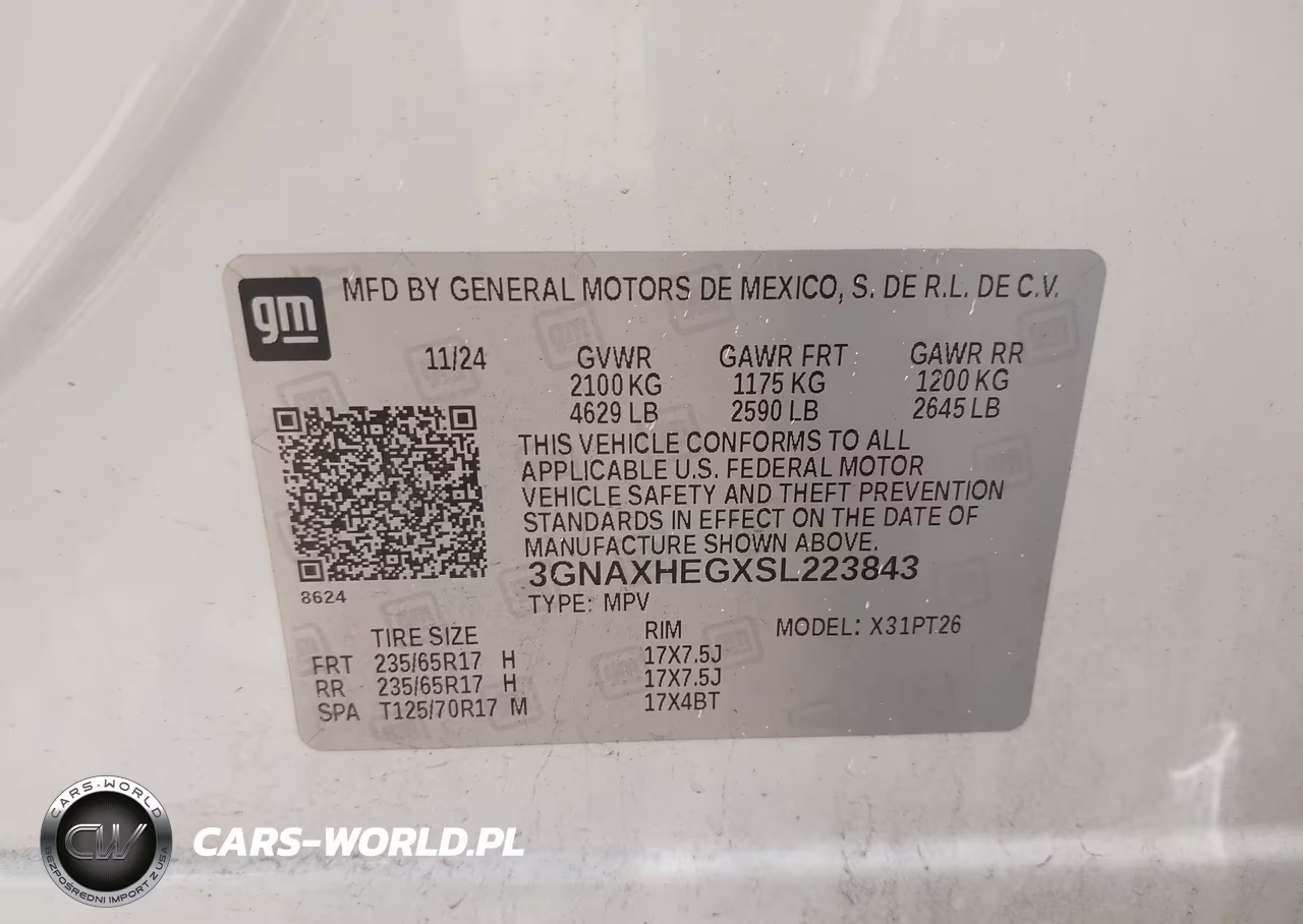 2025 Chevrolet Equinox Fwd Lt VIN:3GNAXHEGXSL223843 - 9
