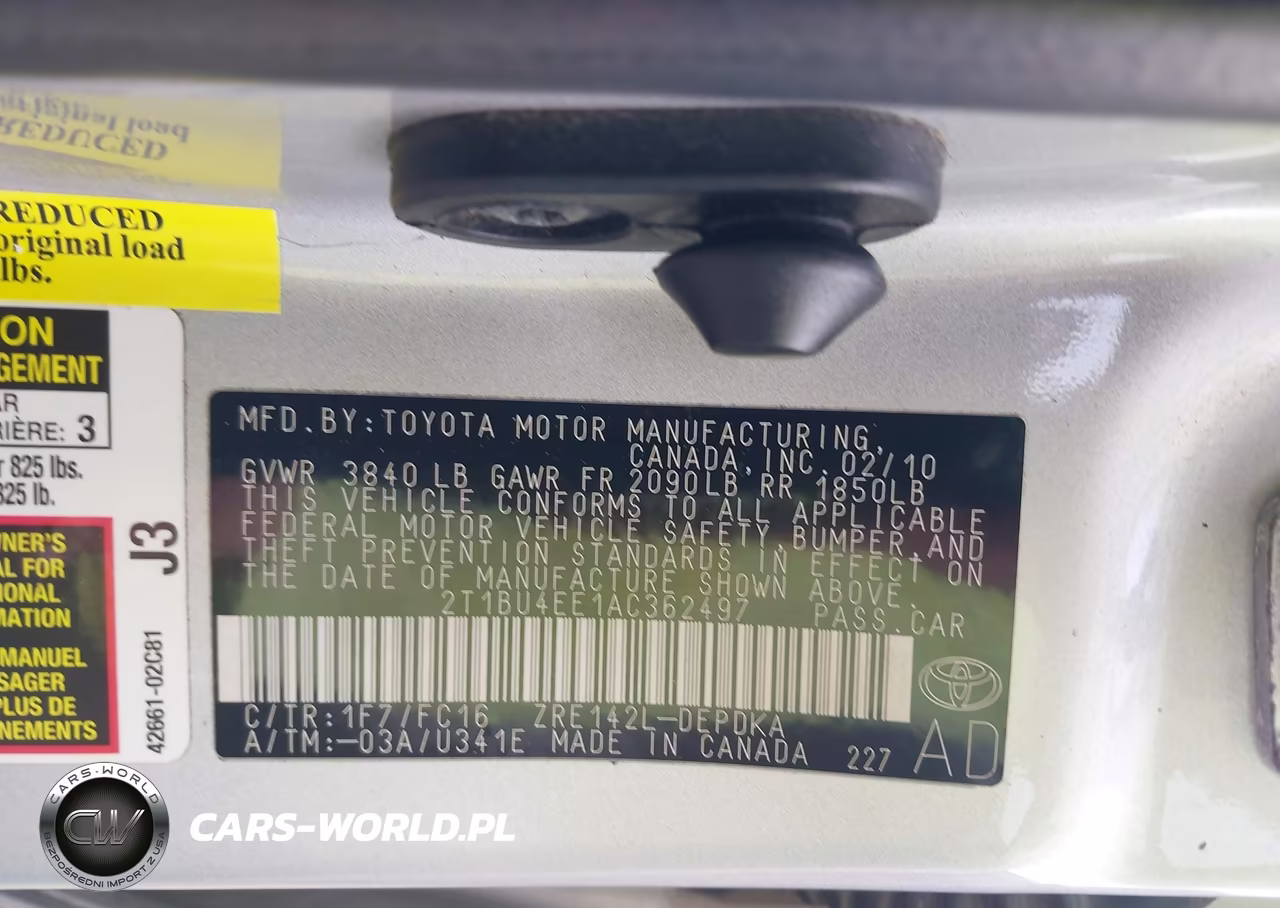 2010 Toyota Corolla Le VIN:2T1BU4EE1AC362497 - 9