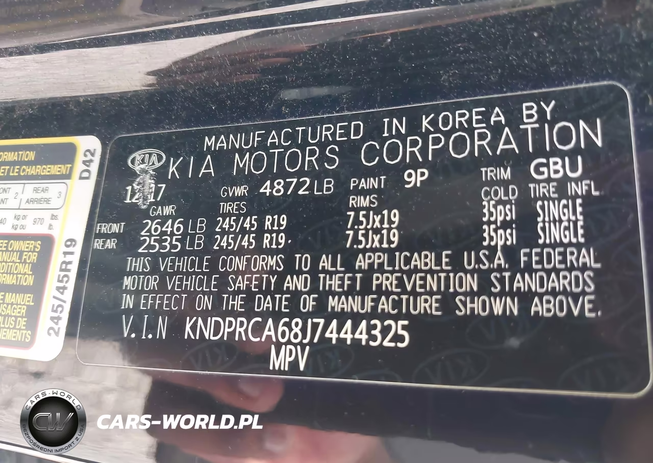 2018 Kia Sportage Sx Turbo VIN:KNDPRCA68J7444325 - 9