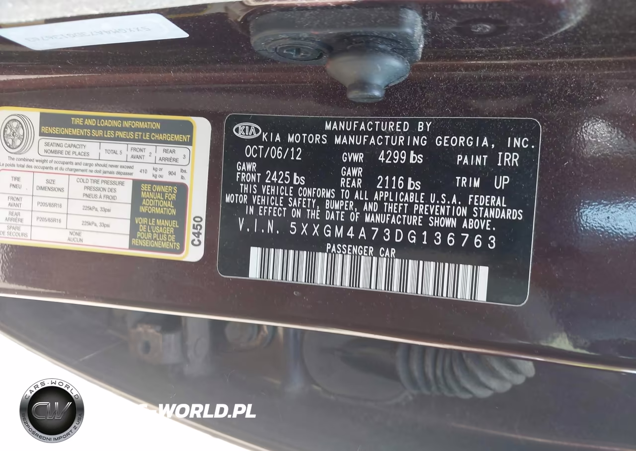 2013 Kia Optima Lx VIN:5XXGM4A73DG136763 - 9
