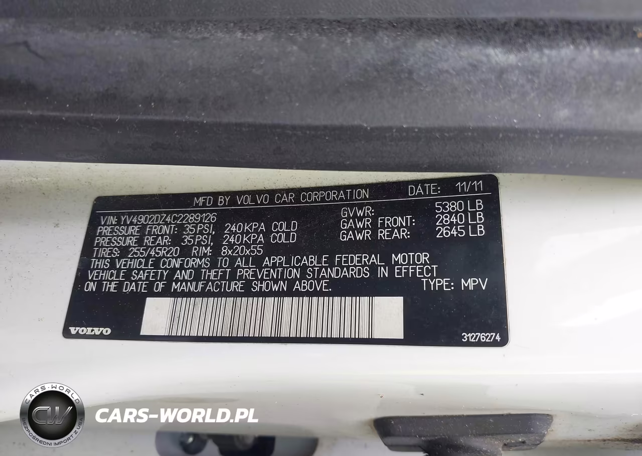 2012 Volvo Xc60 T6 R-Design Platinum VIN:YV4902DZ4C2289126 - 9