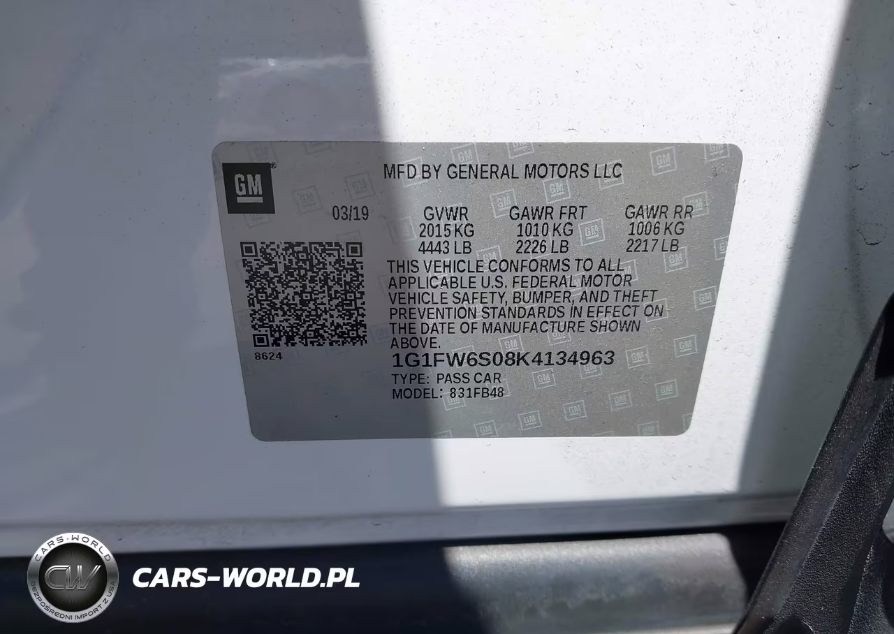 2019 Chevrolet Bolt Ev Lt VIN:1G1FW6S08K4134963 - 9