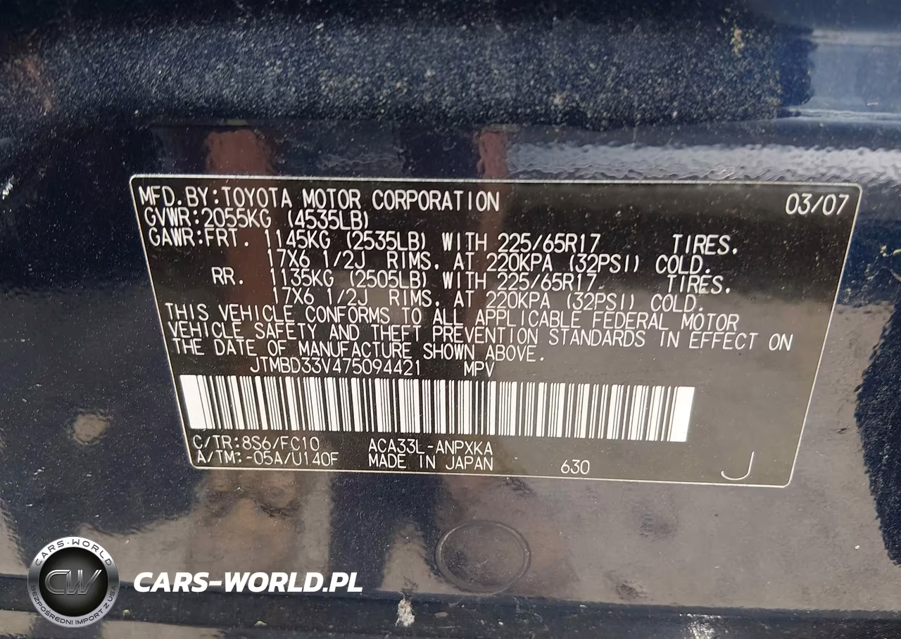 2007 Toyota Rav4 VIN:JTMBD33V475094421 - 9